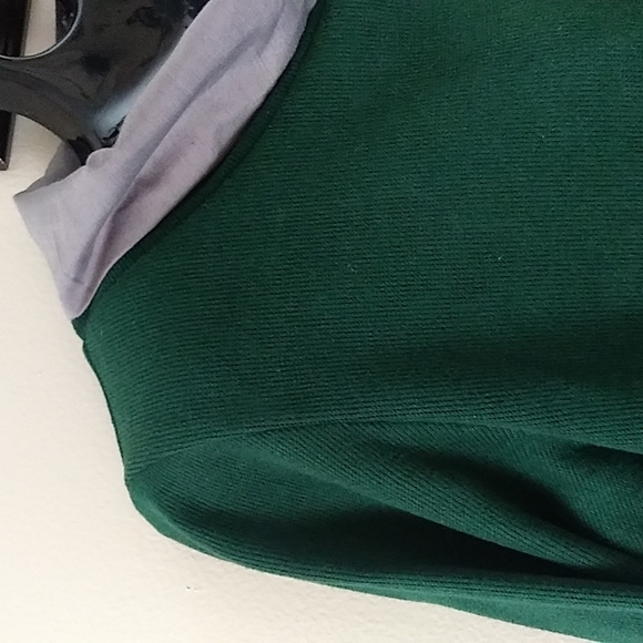 Women's Cowl Neck Tunic Midi Dress Ruffle Hem sz Small - Picture 2 of 15